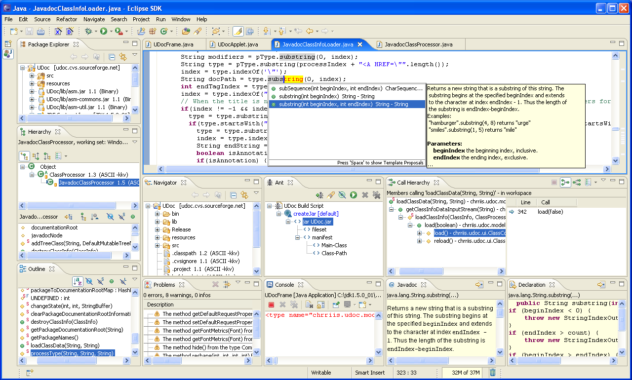 A totally representative screenshot of an IDE.